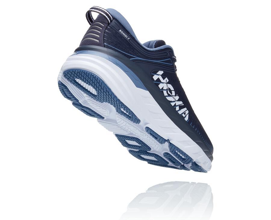 Hoka One One Bondi 7 Löparskor Herr - Marinblå - ZXCDQ-6243